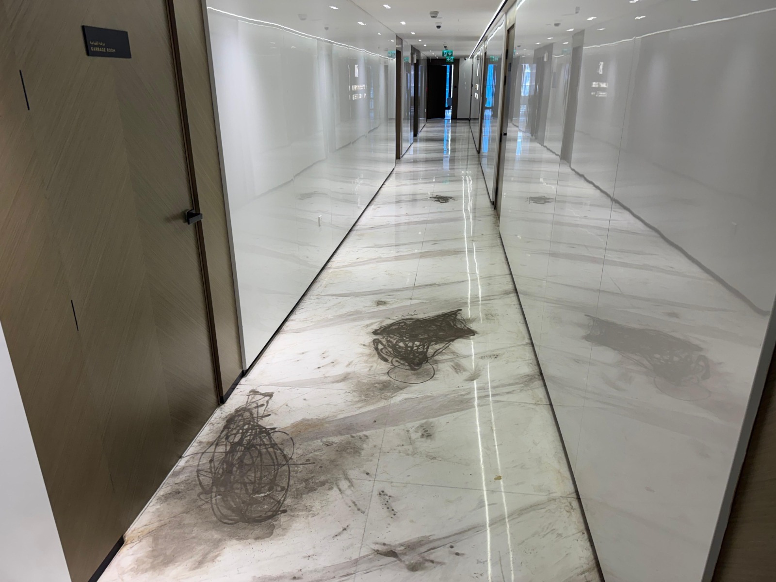 After - Marble floor Humidity / Stain Removal & Restoration