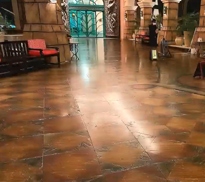 After - Hotel Lobby Granite Restoration