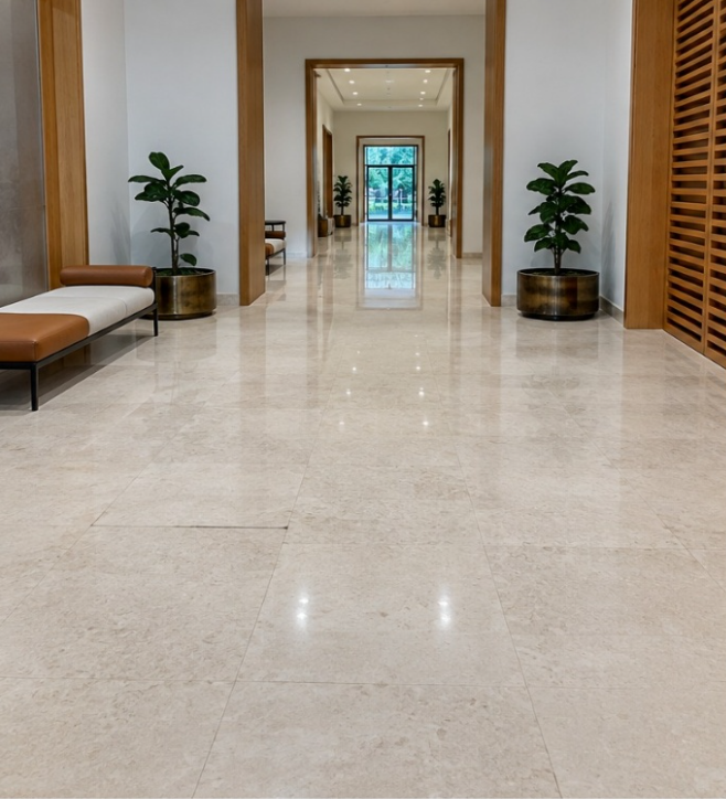After - Luxury Villa Floor Polishing