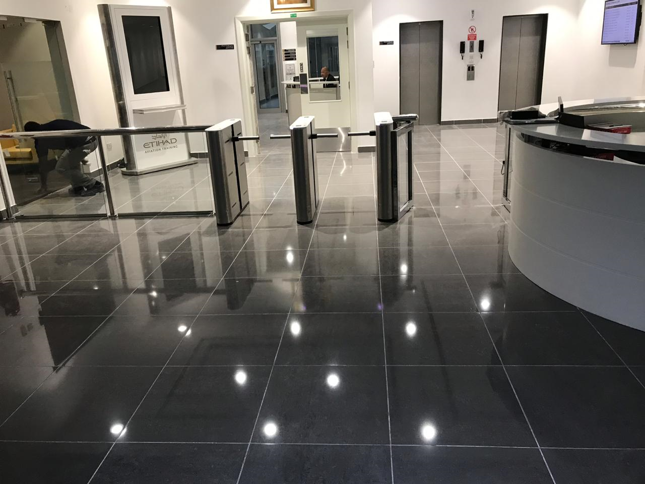Before - Ceramic Floor Repolishing & Antislip Treatment